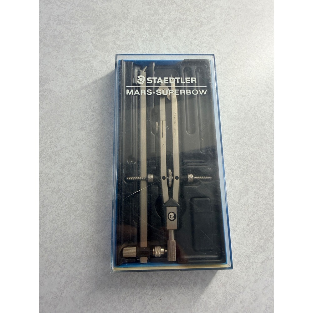 Staedtler Mars Superbow 553 51 A6 Drawing Instrument Set Compass Made in Germany